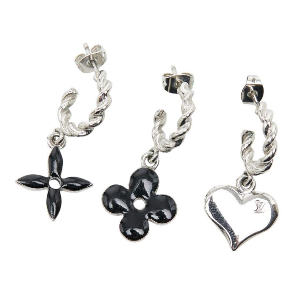 LOUIS VUITTON Black Monogram Earrings - Picture 3 of 5